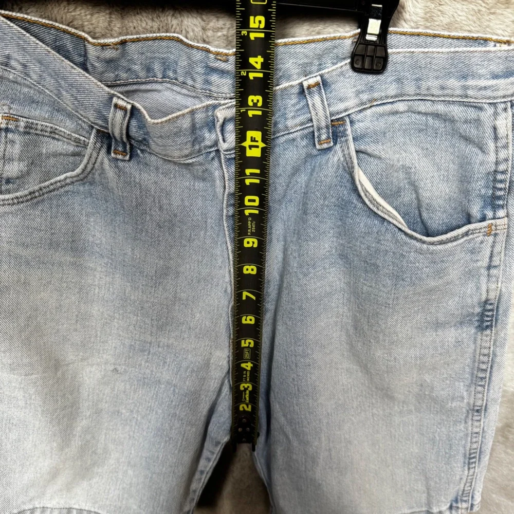 Wrangler Hero Originals Y2K‎ Light Wash Denim Jean Shorts Mens Size 36